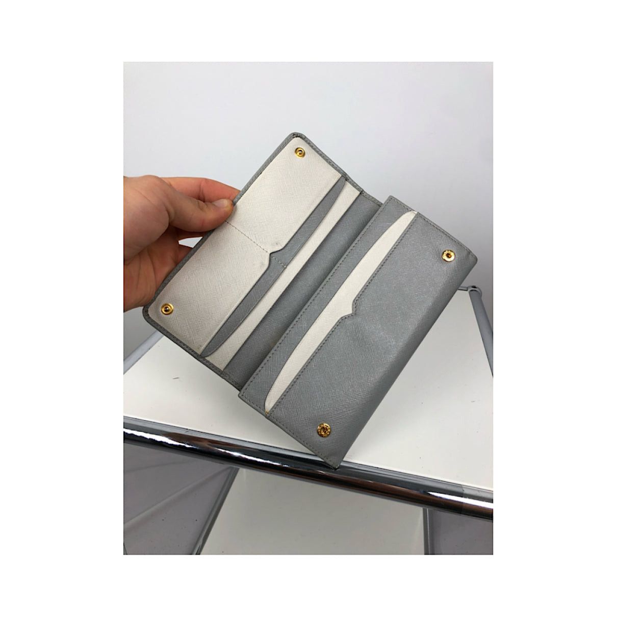 Prada Turquoise Leather Wallet Size ONE SIZE - 2 Thumbnail