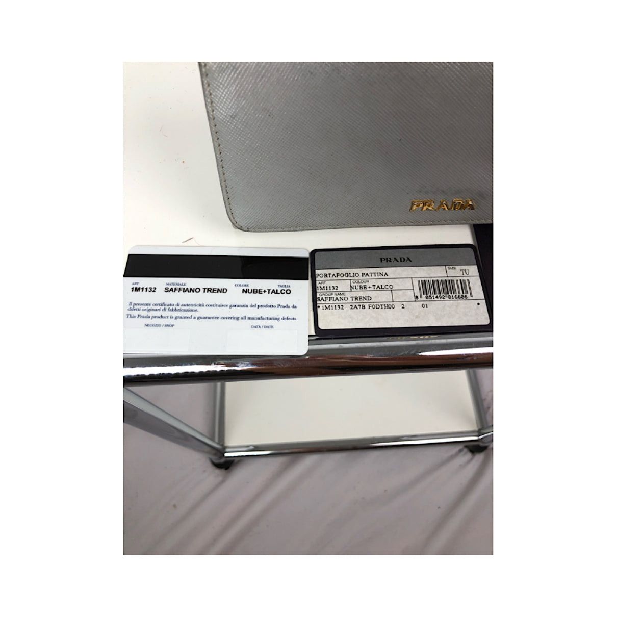 Prada Turquoise Leather Wallet Size ONE SIZE - 5 Thumbnail