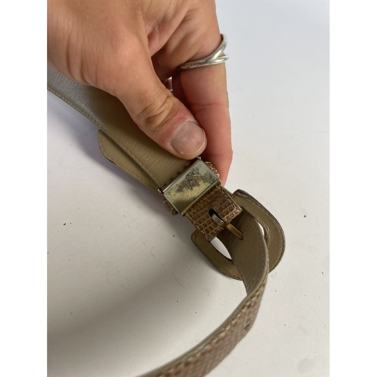 Balenciaga Brown Leather Belt Size ONE SIZE - 4 Thumbnail