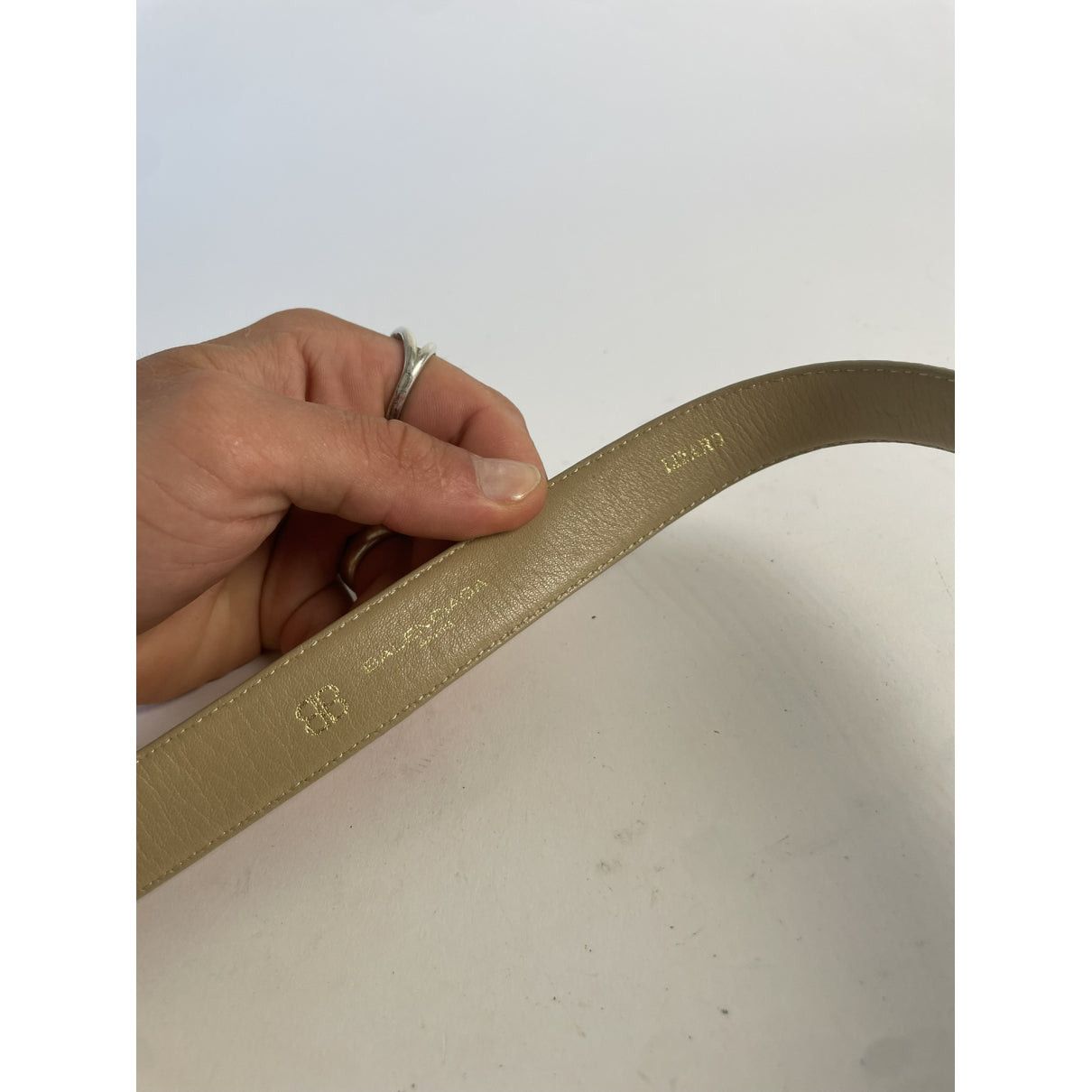Balenciaga Brown Leather Belt Size ONE SIZE - 2 Thumbnail