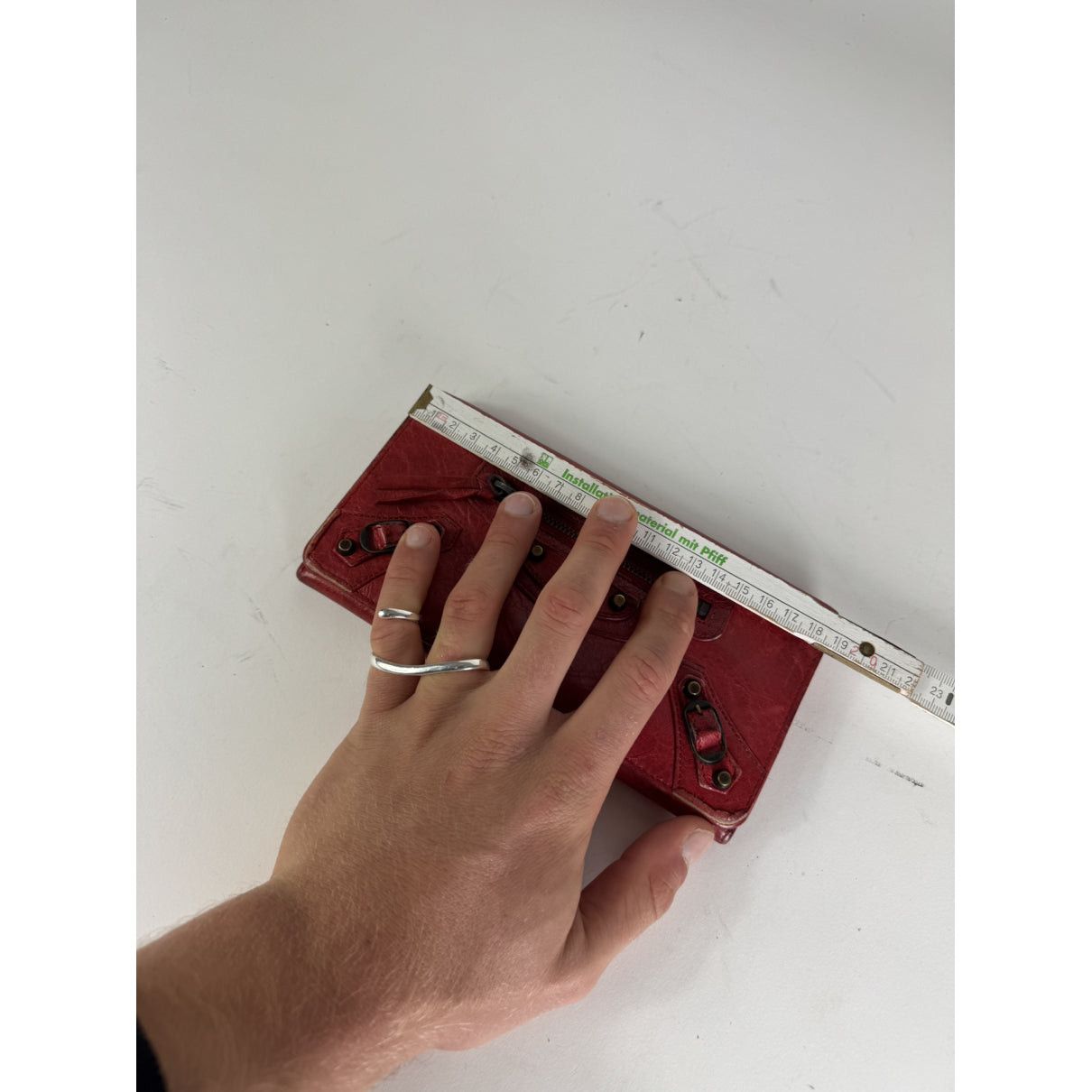Balenciaga Red Leather Wallet Size ONE SIZE - 5 Thumbnail
