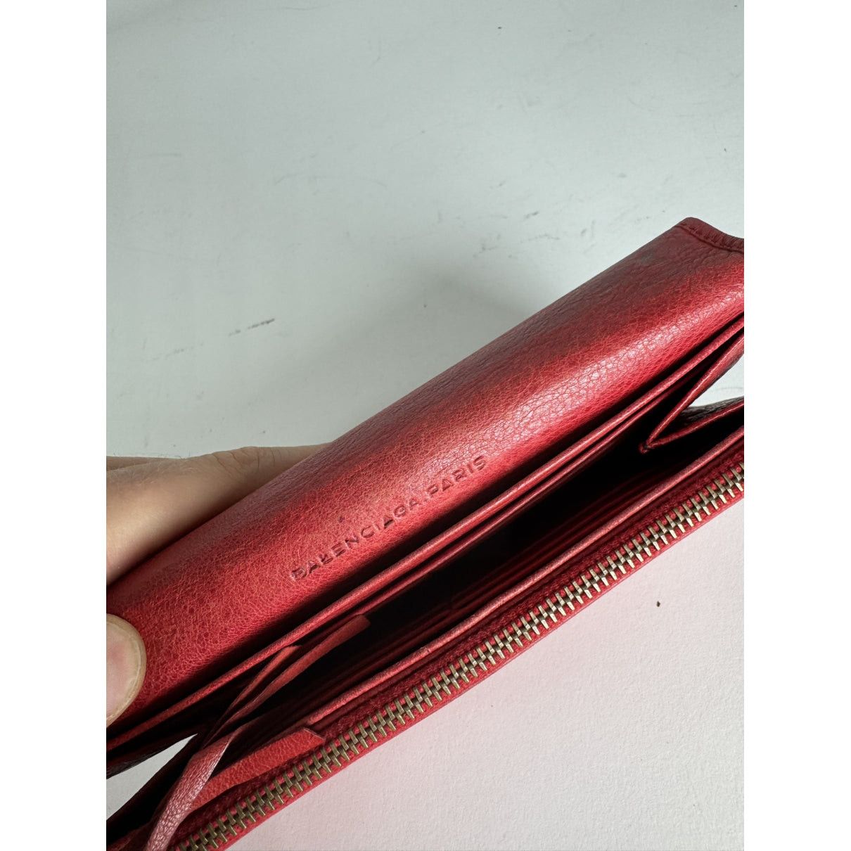 Balenciaga Red Leather Wallet Size ONE SIZE - 4 Thumbnail