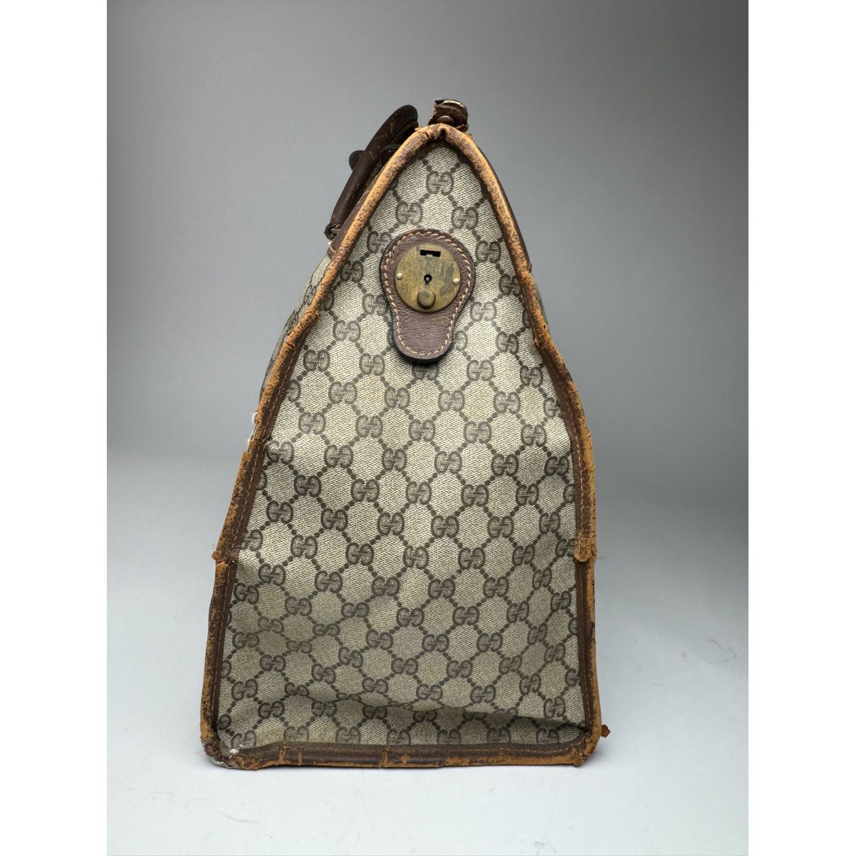 Gucci Ophidia Grey Leather Travel Bag Size ONE SIZE - 5 Thumbnail