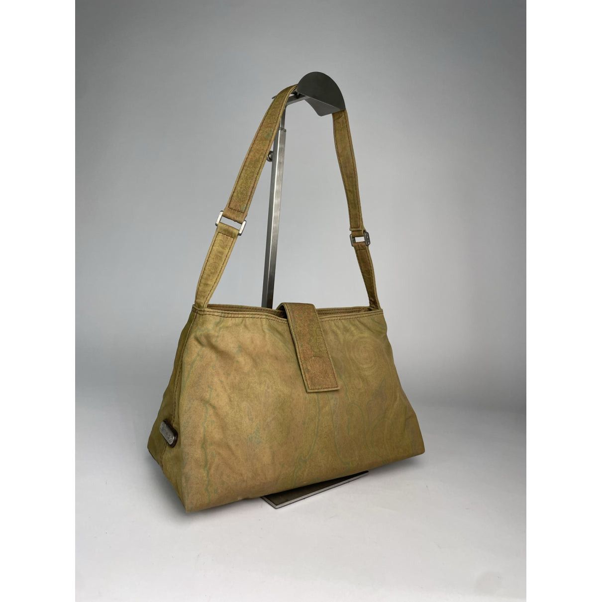 Etro Green Cotton Handbag Size ONE SIZE - 4 Thumbnail
