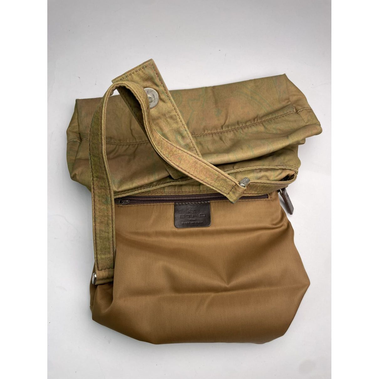 Etro Green Cotton Handbag Size ONE SIZE - 2 Thumbnail