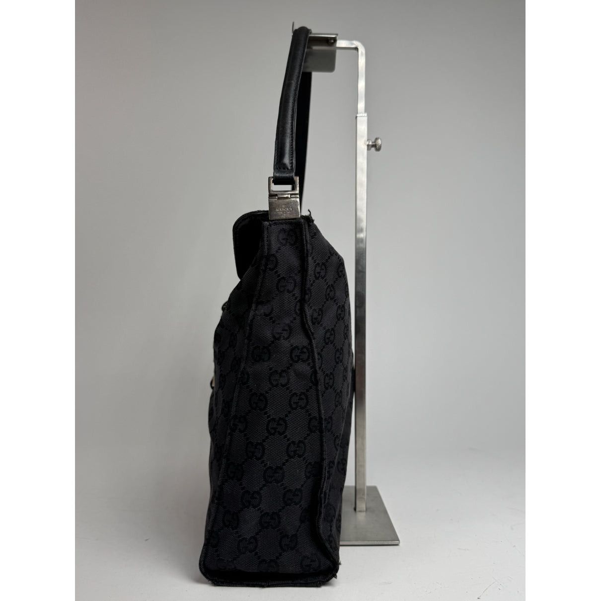 Gucci Jackie 1961 Black Cotton Handbag Size ONE SIZE - 4 Thumbnail