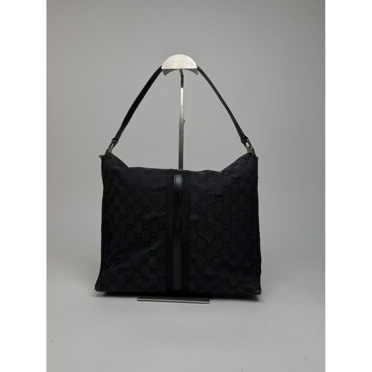 Gucci Jackie 1961 Black Cotton Handbag Size ONE SIZE - 5 Thumbnail