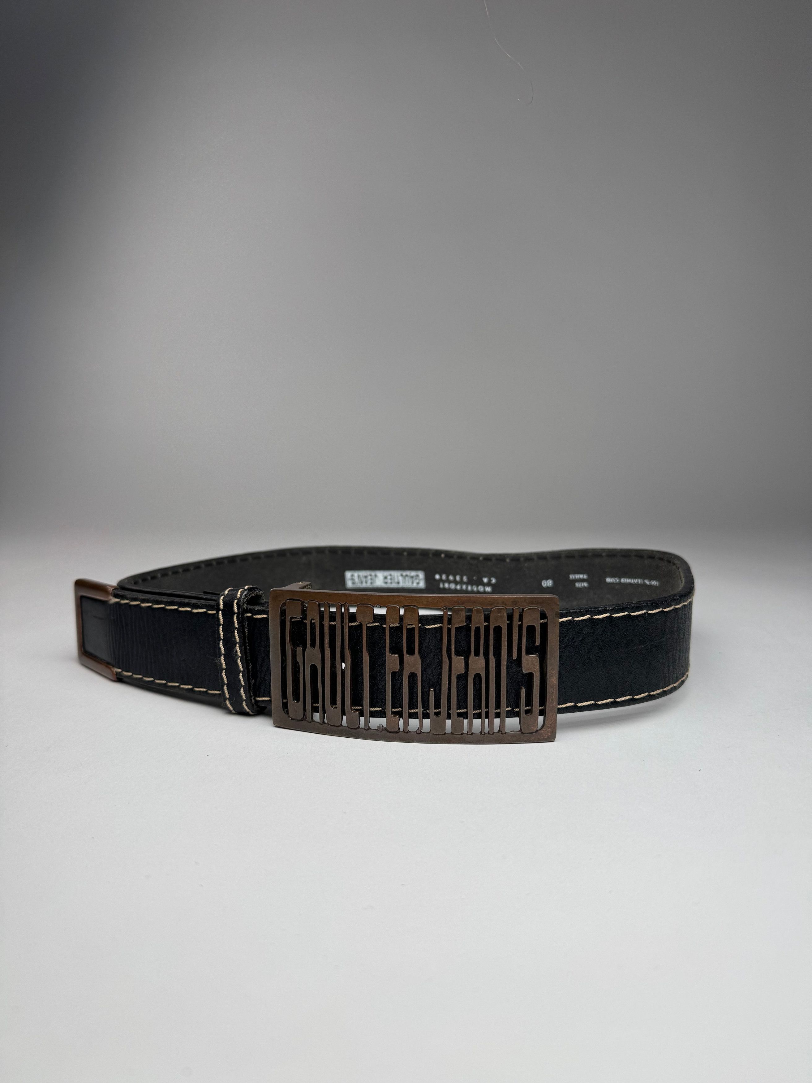 Jean Paul Gaultier Vintage Leather Belt Brown Size ONE SIZE - 6 Thumbnail