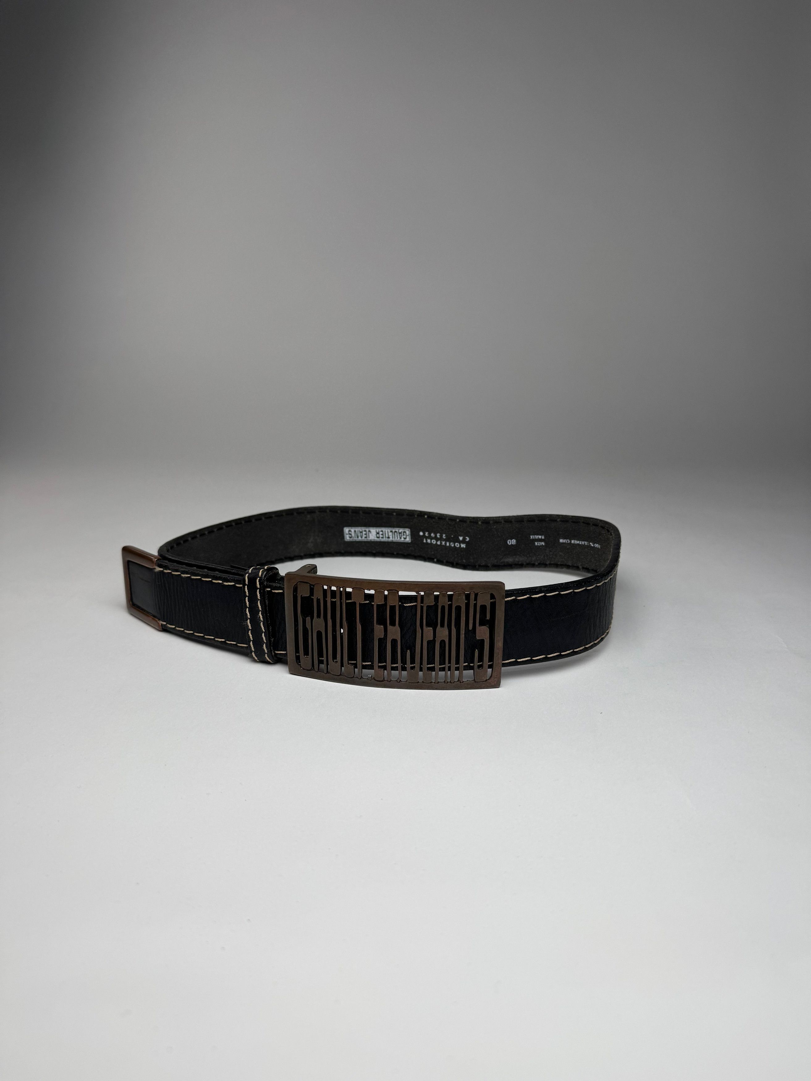 Jean Paul Gaultier Vintage Leather Belt Brown Size ONE SIZE - 10 Thumbnail