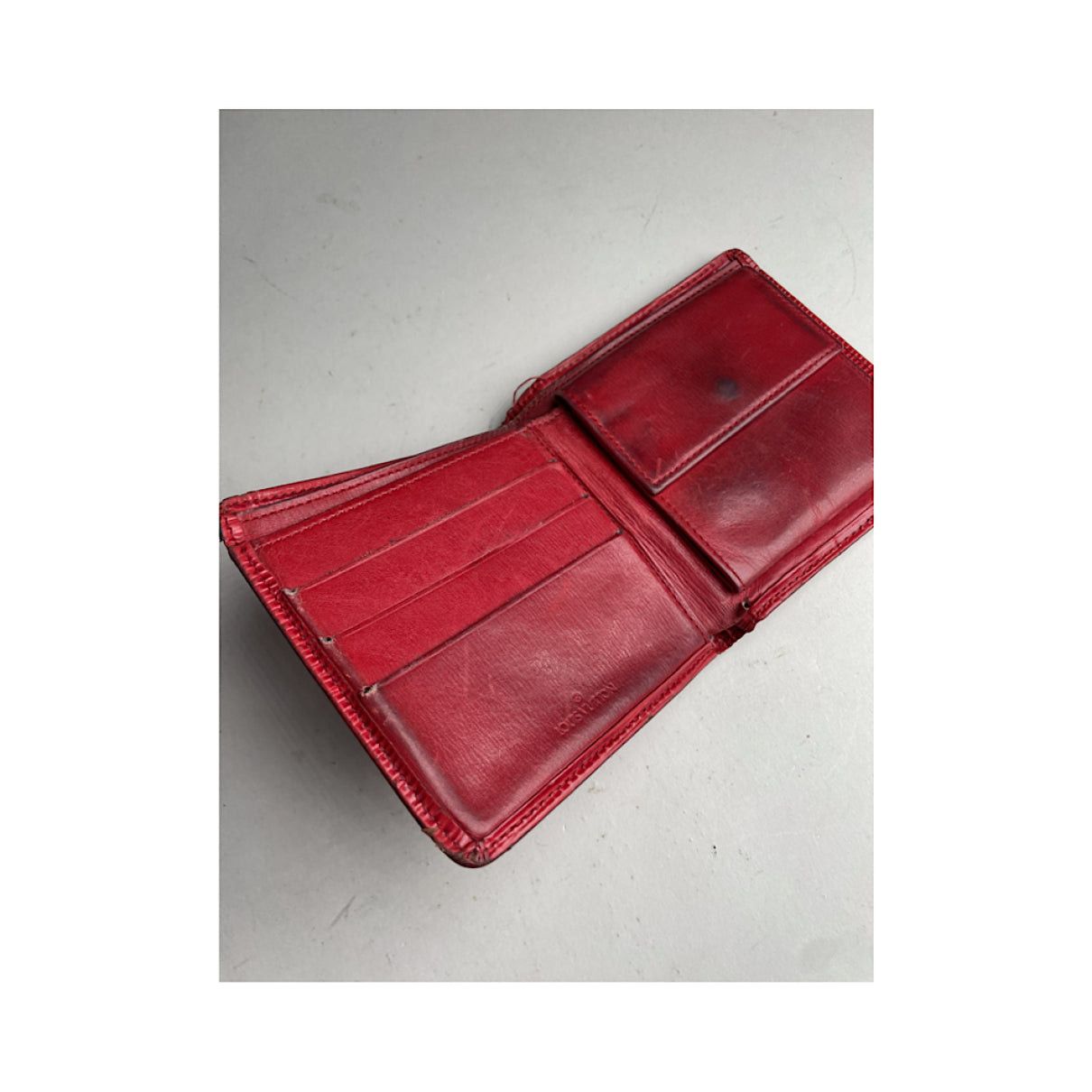 Louis Vuitton Red Leather Purse Size ONE SIZE - 4 Thumbnail