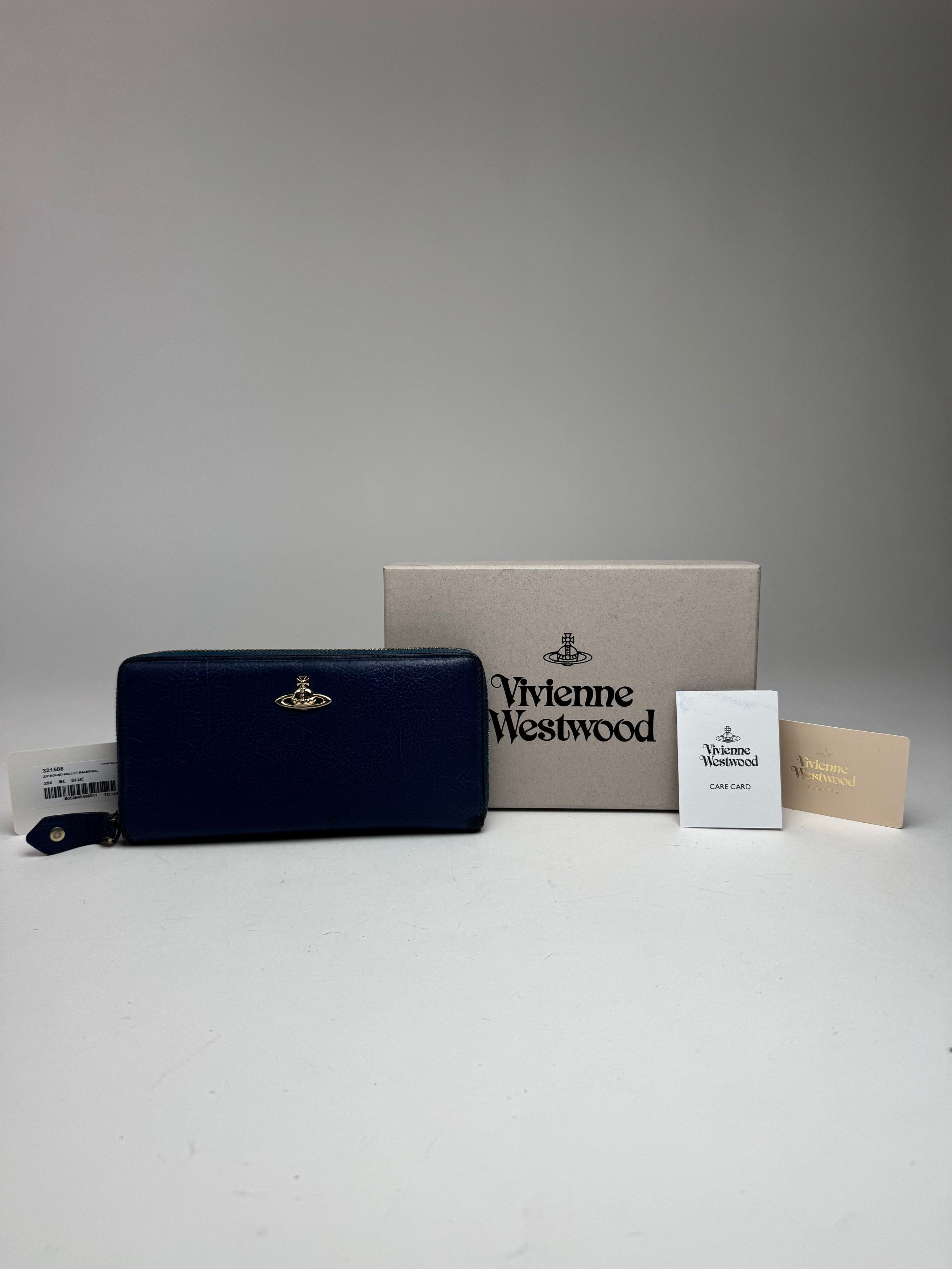 Vivienne Westwood Vintage Leather Wallet Blue Size ONE SIZE - 9 Thumbnail