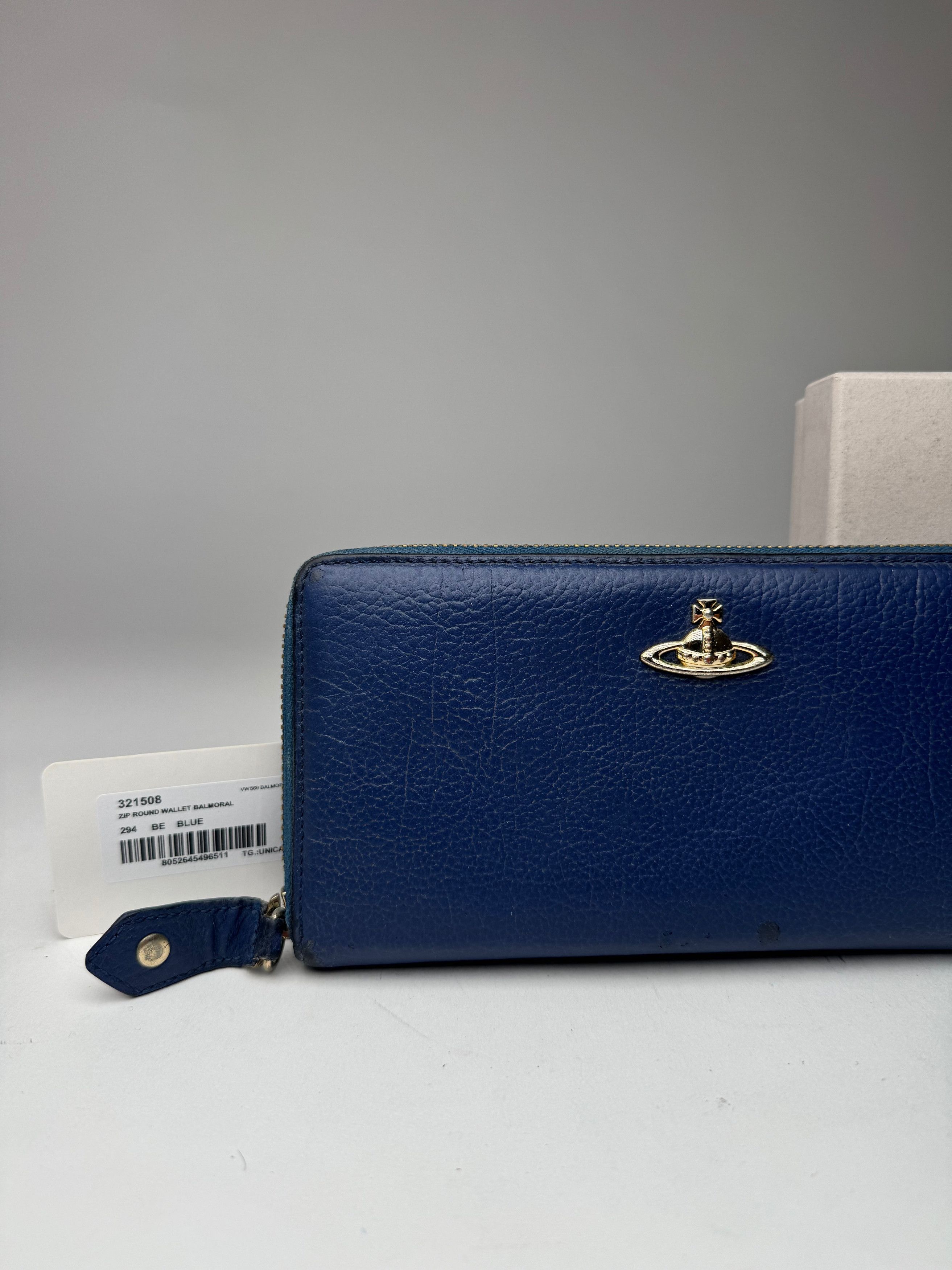 Vivienne Westwood Vintage Leather Wallet Blue Size ONE SIZE - 2 Thumbnail