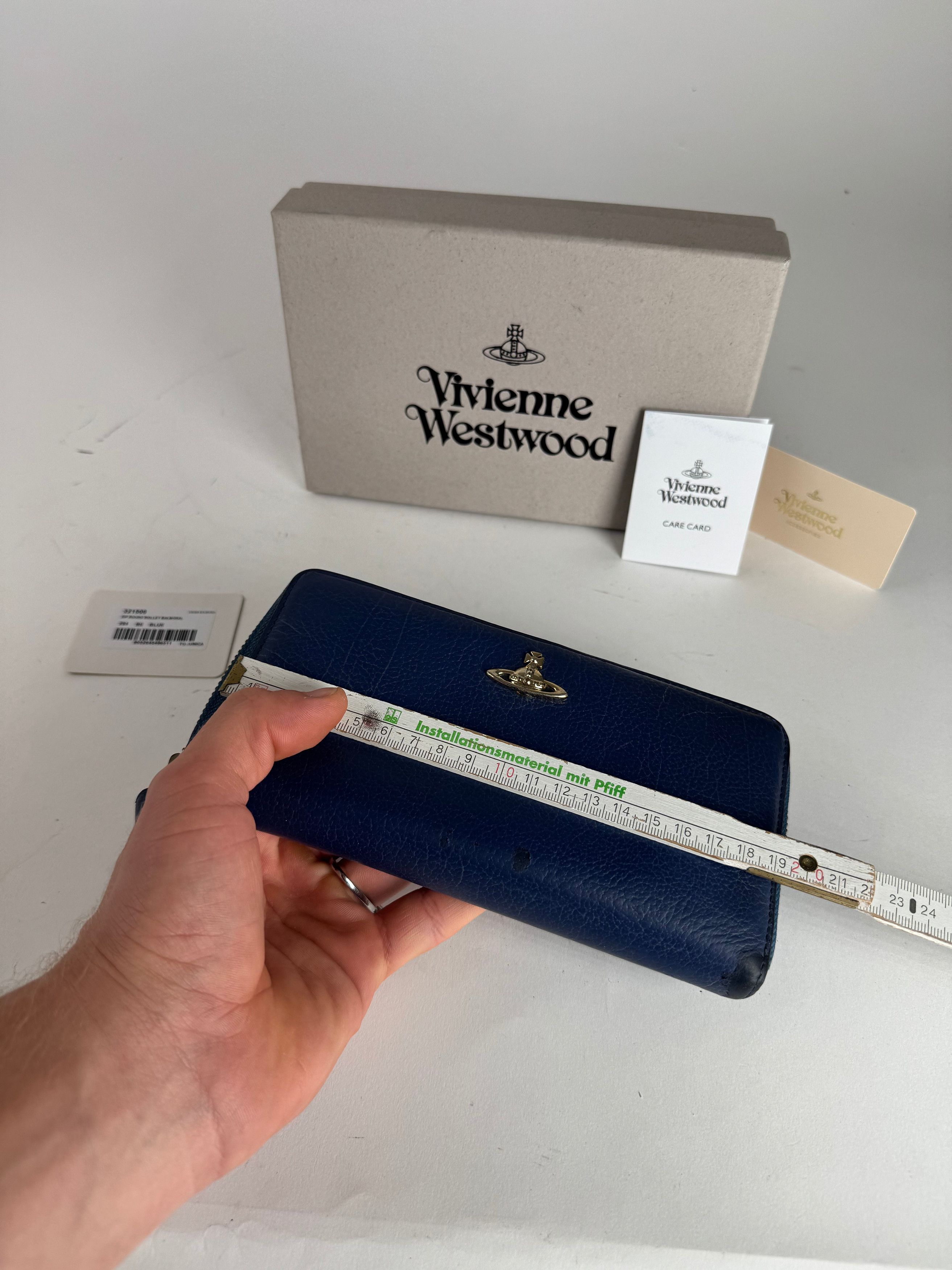 Vivienne Westwood Vintage Leather Wallet Blue Size ONE SIZE - 7 Thumbnail