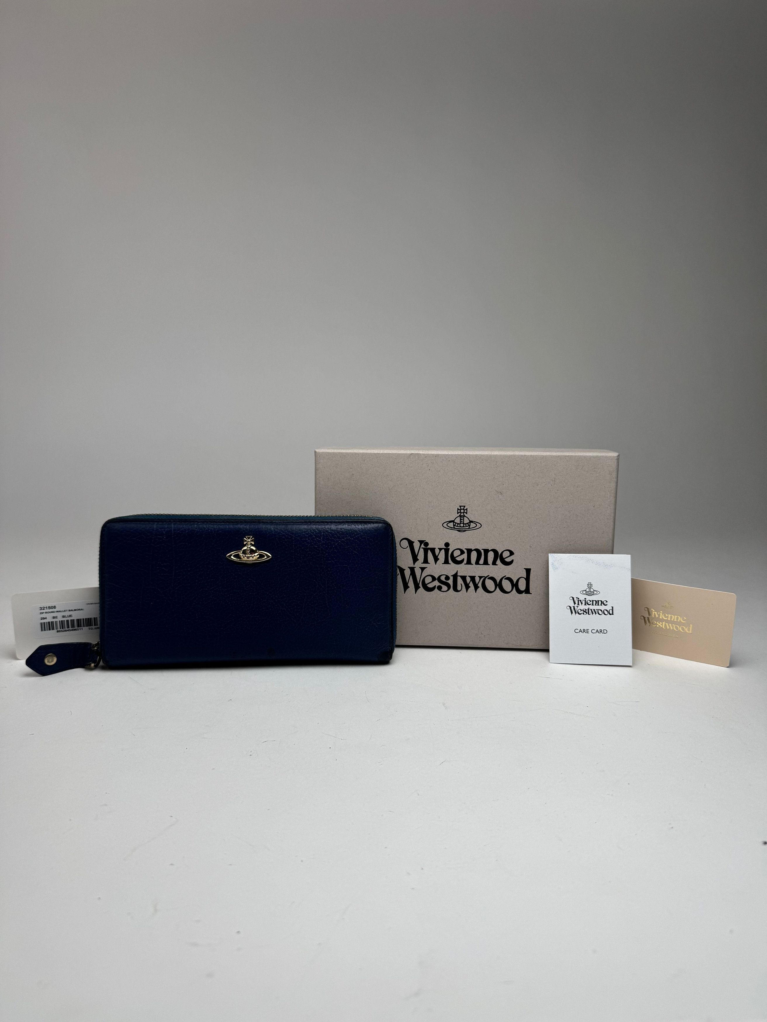 Vivienne Westwood Vintage Leather Wallet Blue Size ONE SIZE - 12 Thumbnail