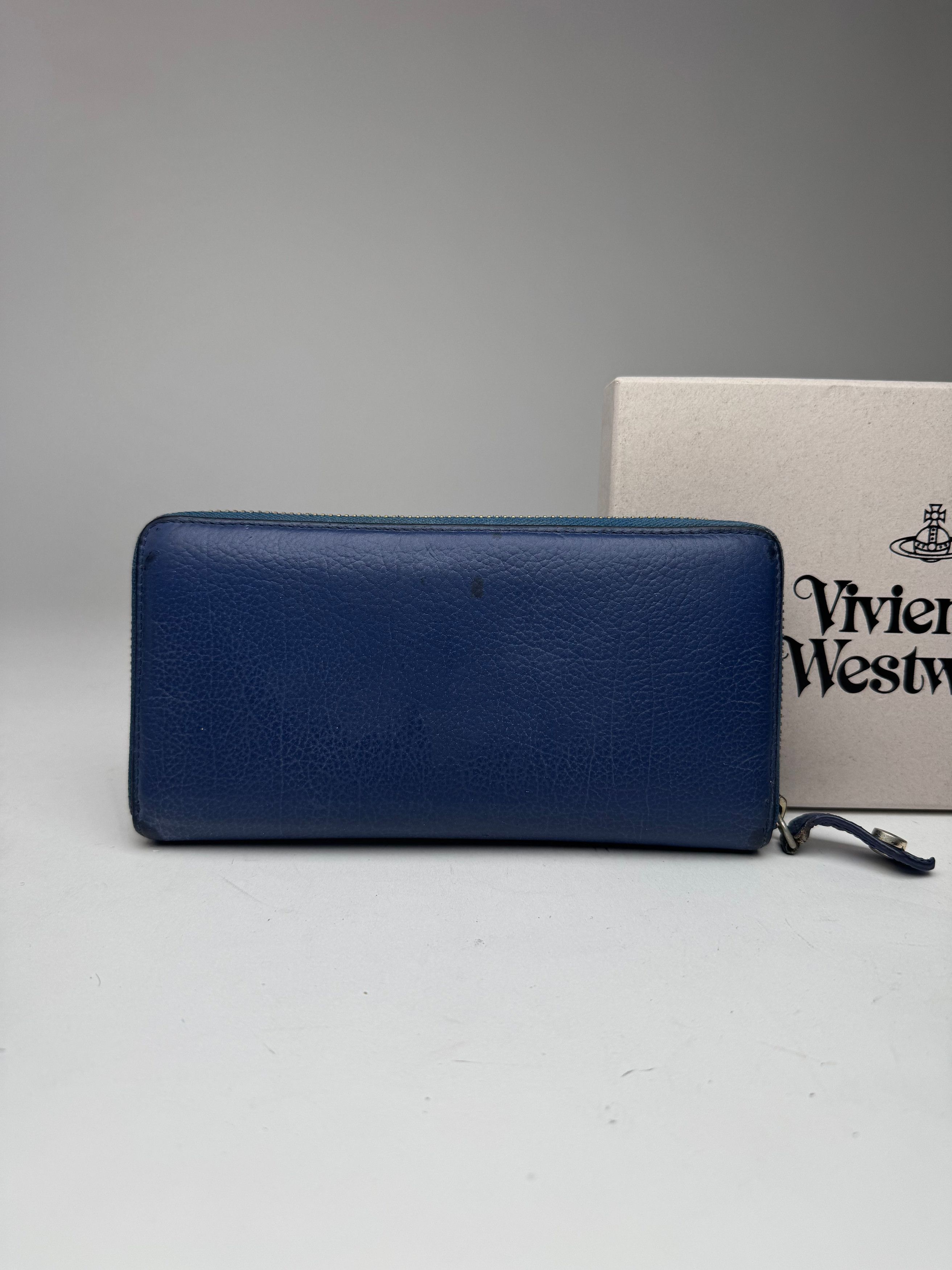 Vivienne Westwood Vintage Leather Wallet Blue Size ONE SIZE - 11 Thumbnail