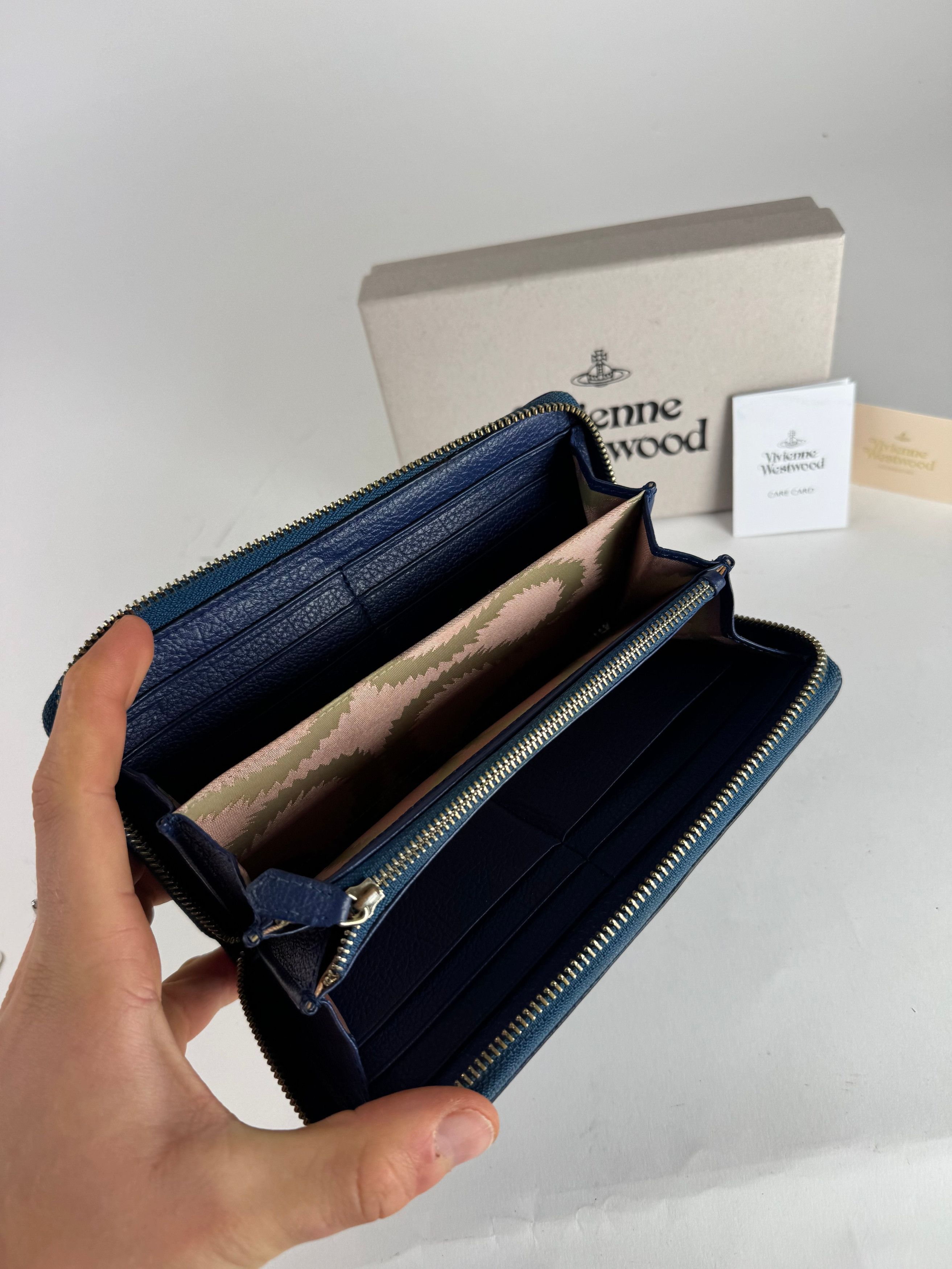 Vivienne Westwood Vintage Leather Wallet Blue Size ONE SIZE - 5 Thumbnail