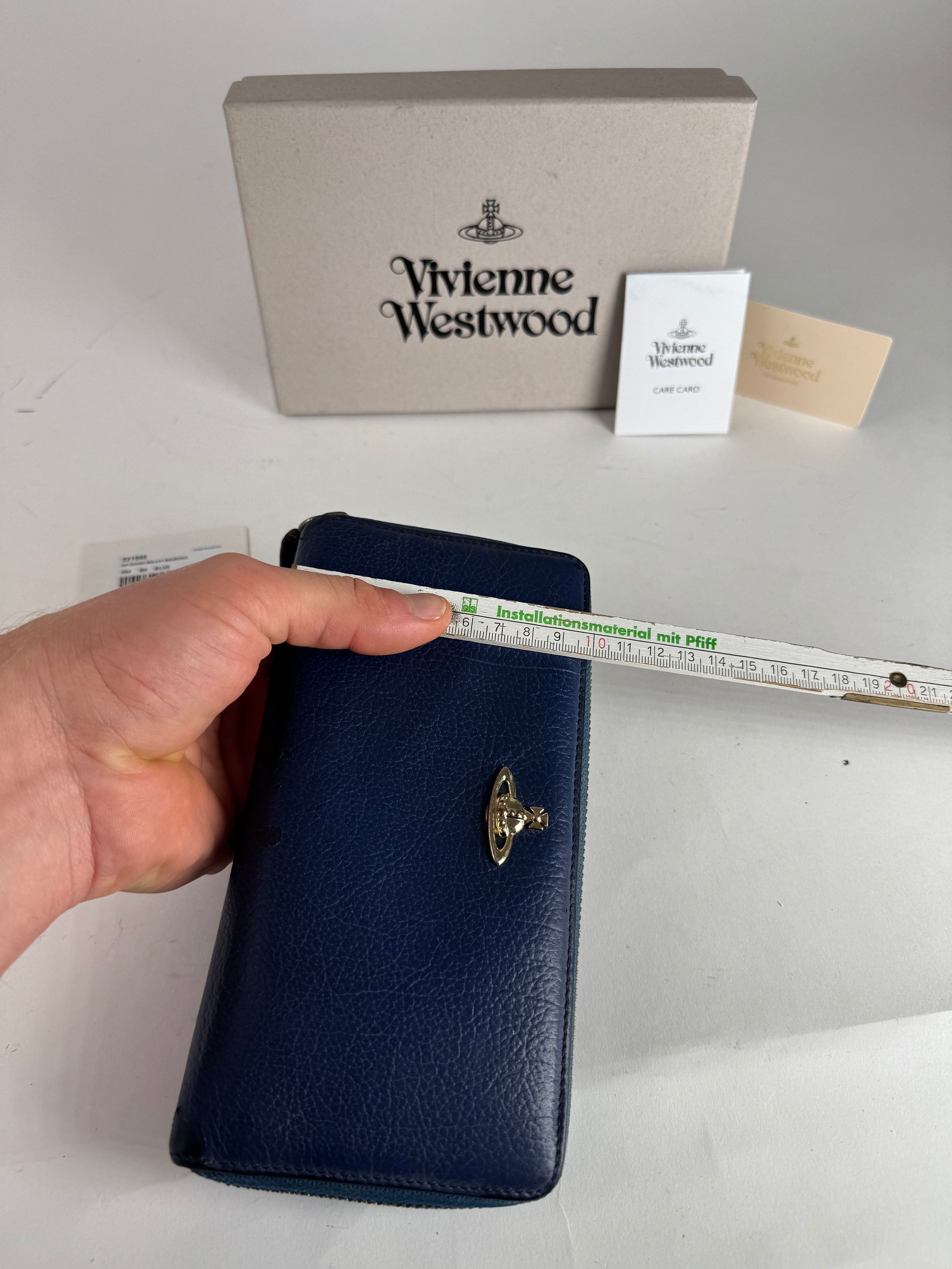 Vivienne Westwood Vintage Leather Wallet Blue Size ONE SIZE - 8 Thumbnail