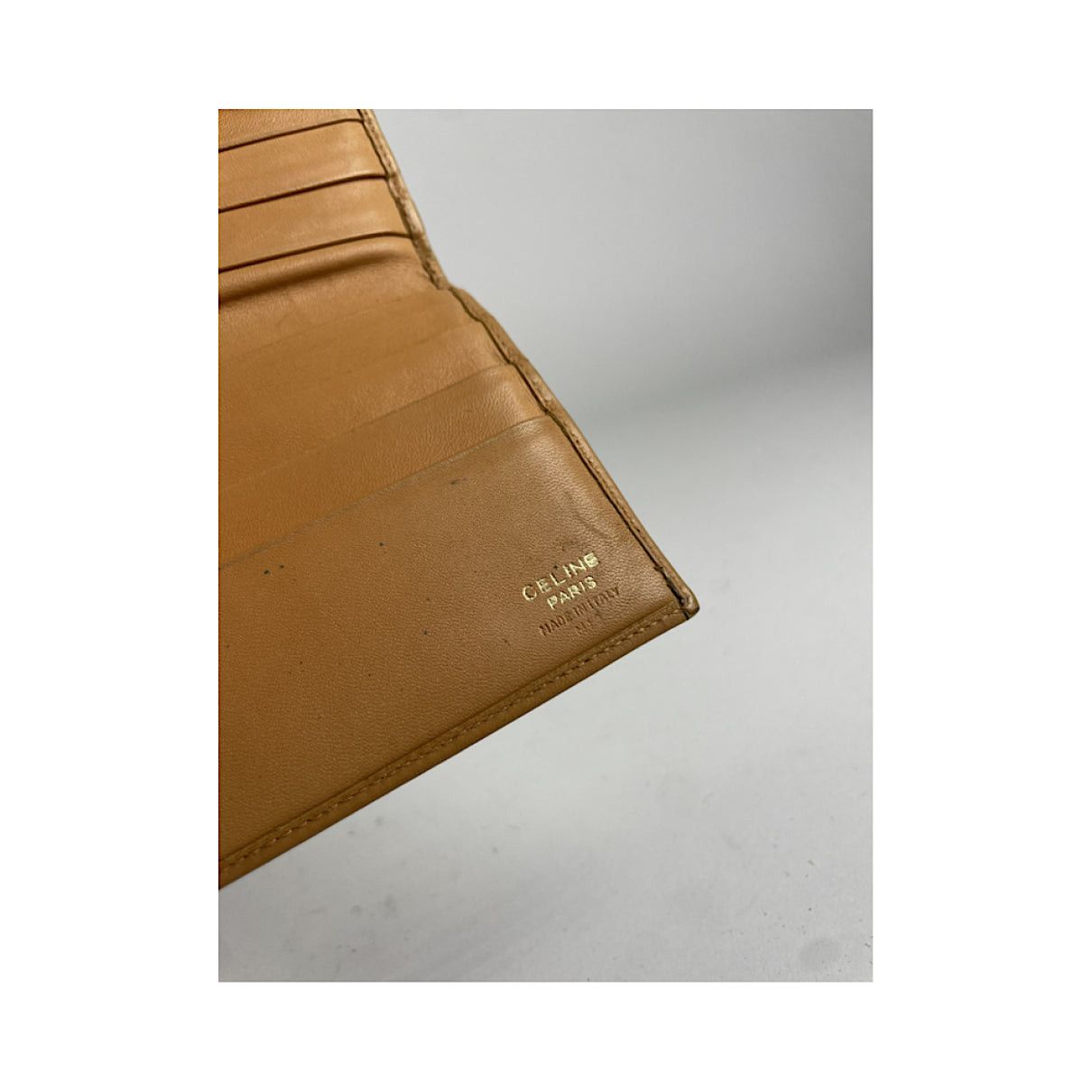 Celine Triomphe Brown Leather Wallet Size ONE SIZE - 4 Thumbnail