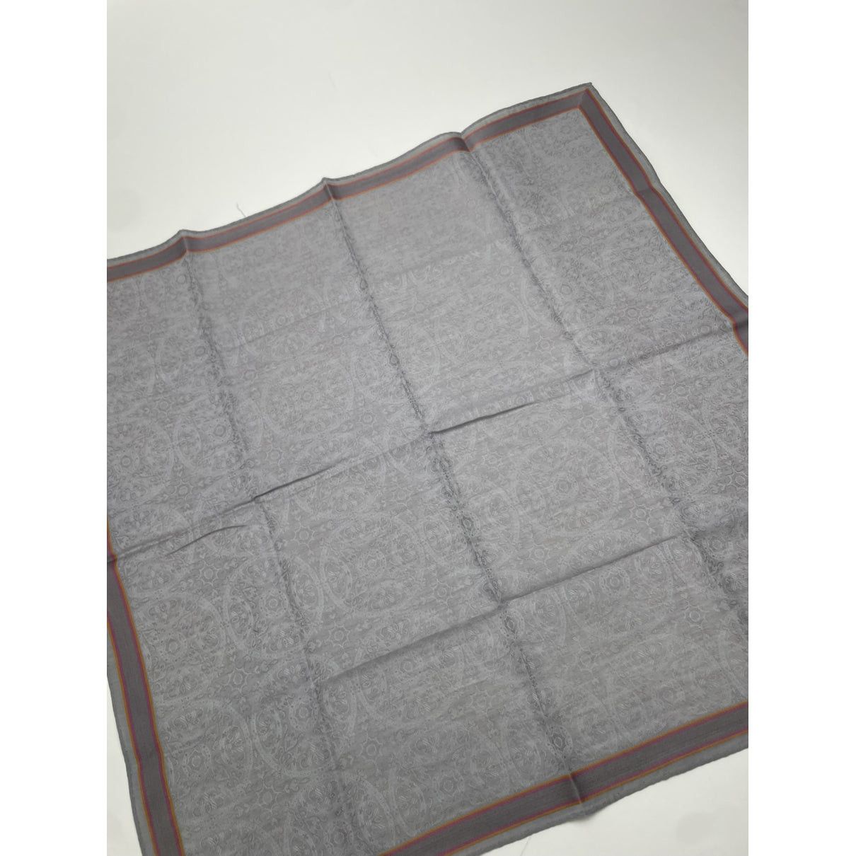 Dior Grey Silk Scarf Size ONE SIZE - 5 Thumbnail