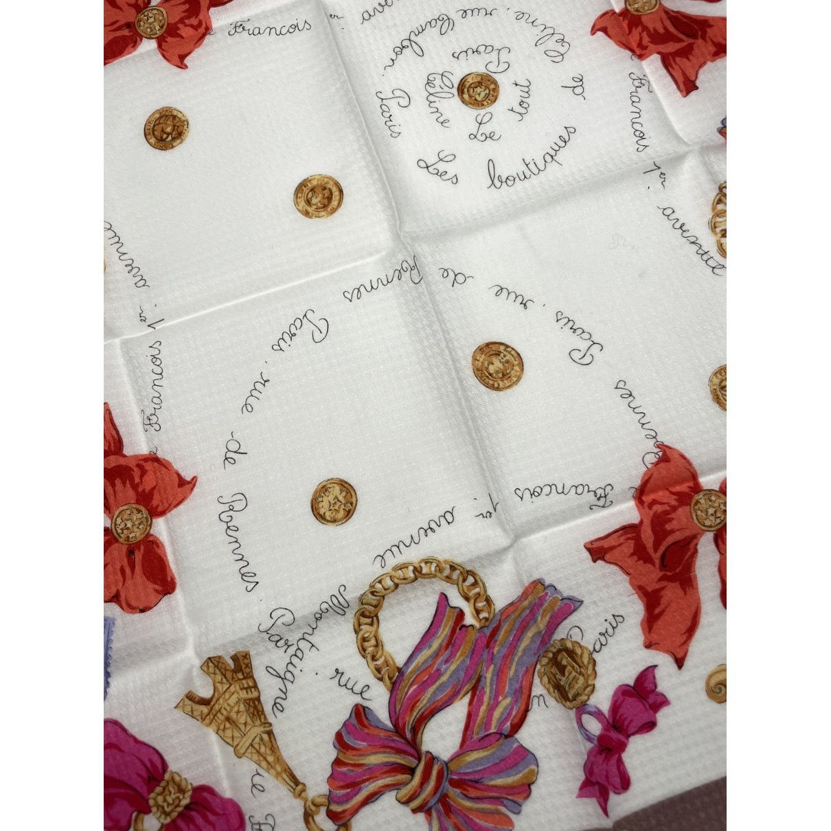 Celine Multicolour Silk Scarf Size ONE SIZE - 3 Thumbnail