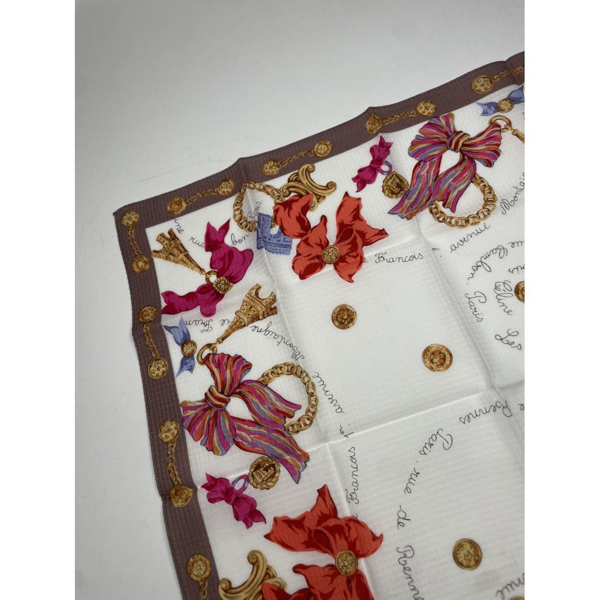 Celine Multicolour Silk Scarf Size ONE SIZE - 4 Thumbnail