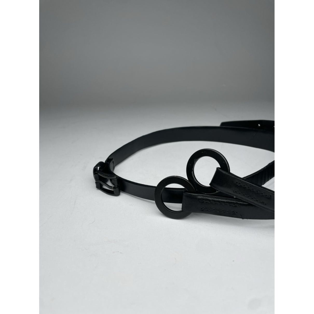 Gucci Black Leather Belt Size ONE SIZE - 3 Thumbnail
