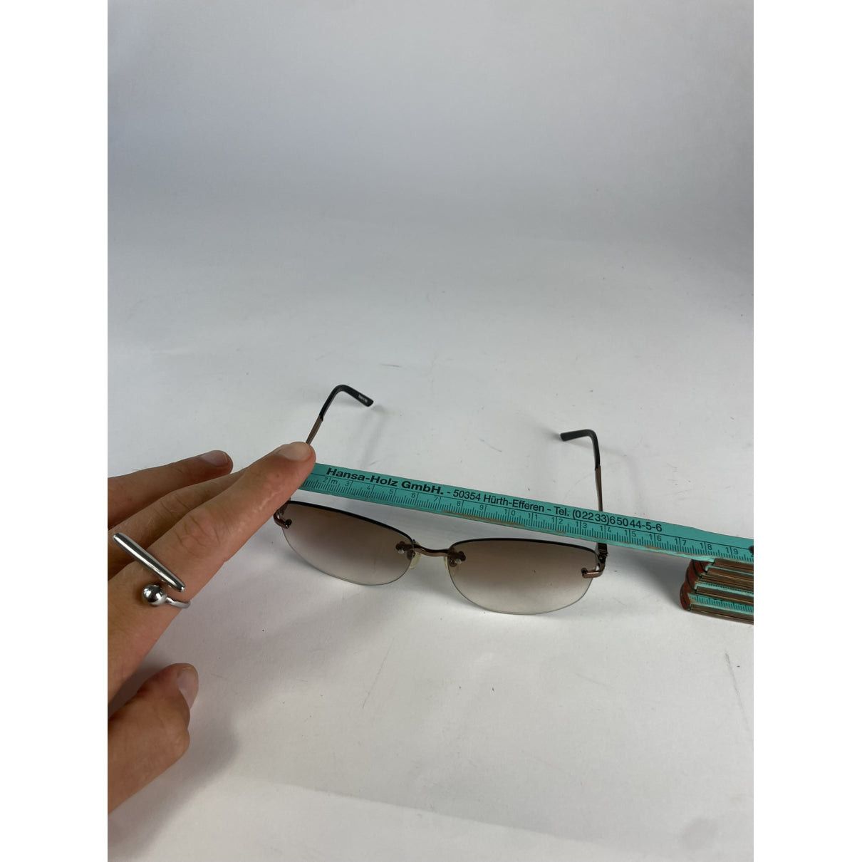 Celine Silver Metal Sunglasses Size ONE SIZE - 5 Thumbnail