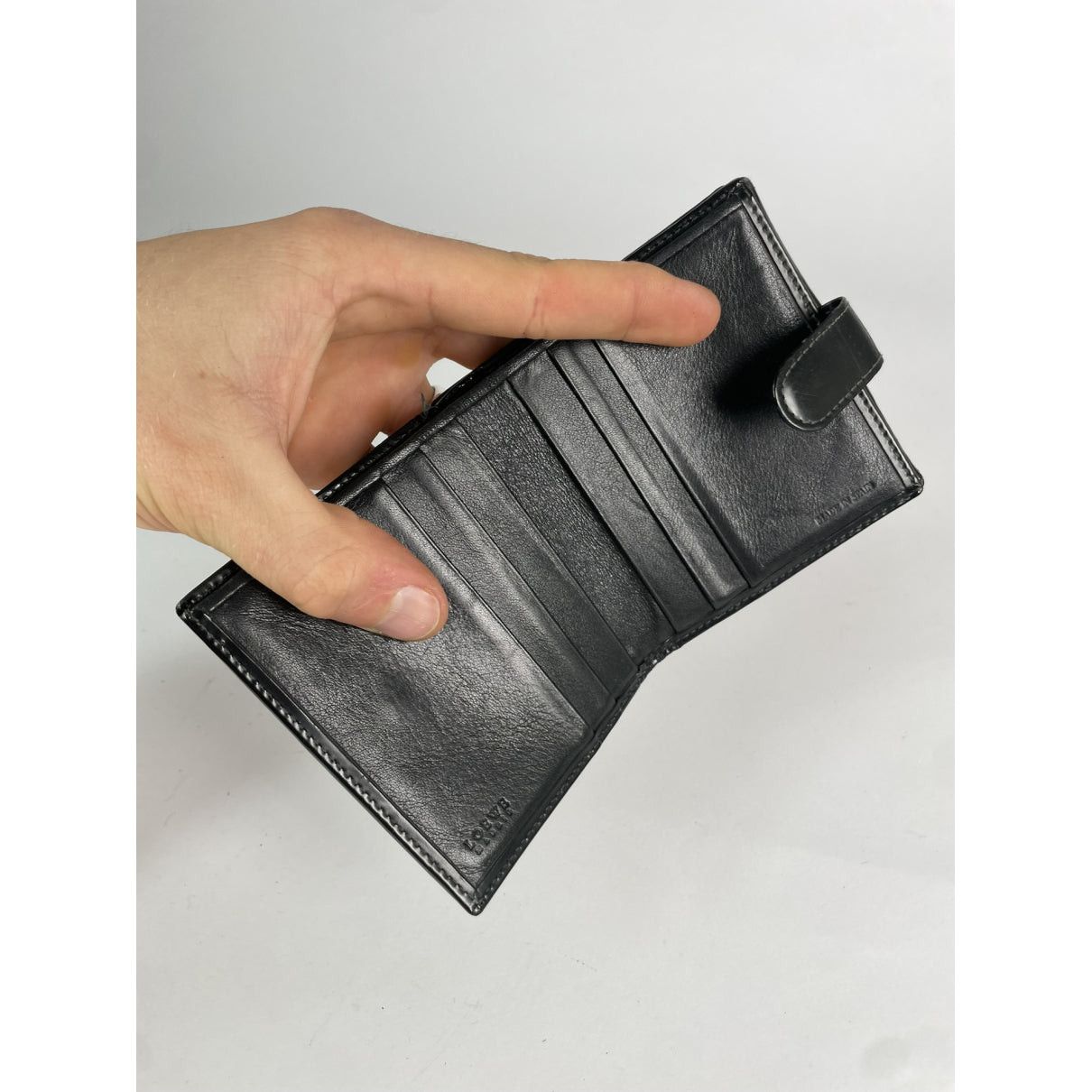 Loewe Black Patent Leather Wallet Size ONE SIZE - 3 Thumbnail