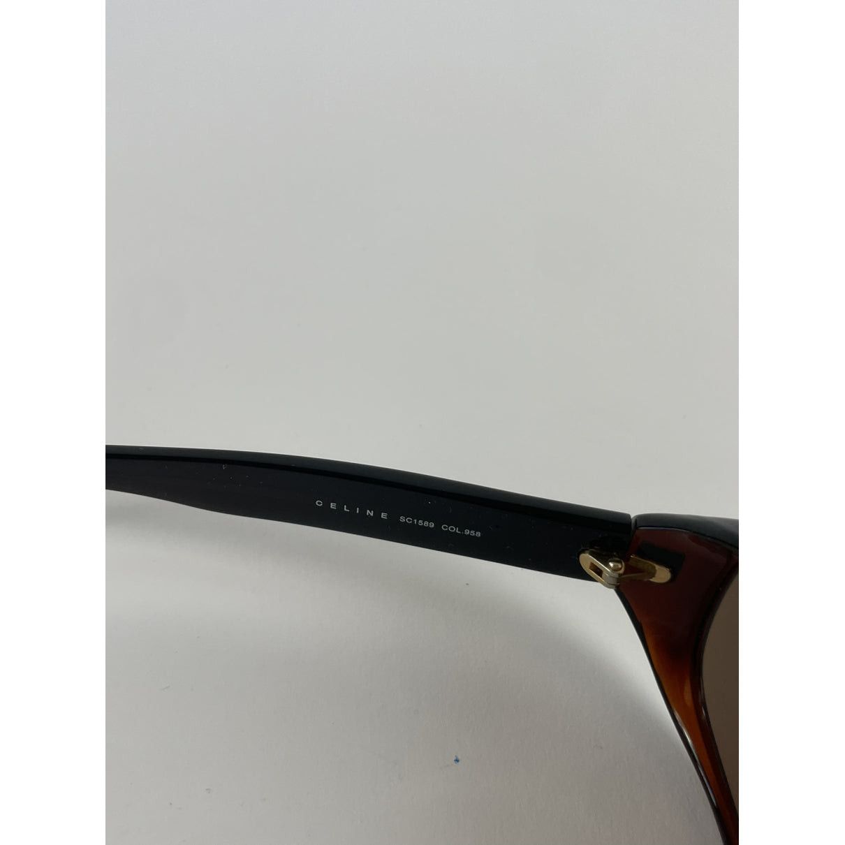 Celine Brown Plastic Sunglasses Size ONE SIZE - 4 Thumbnail