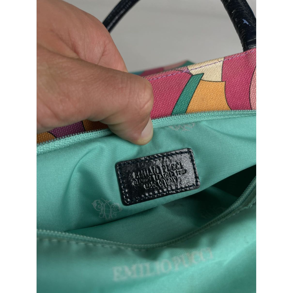 Emilio Pucci Multicolour Cotton Handbag Size ONE SIZE - 3 Thumbnail