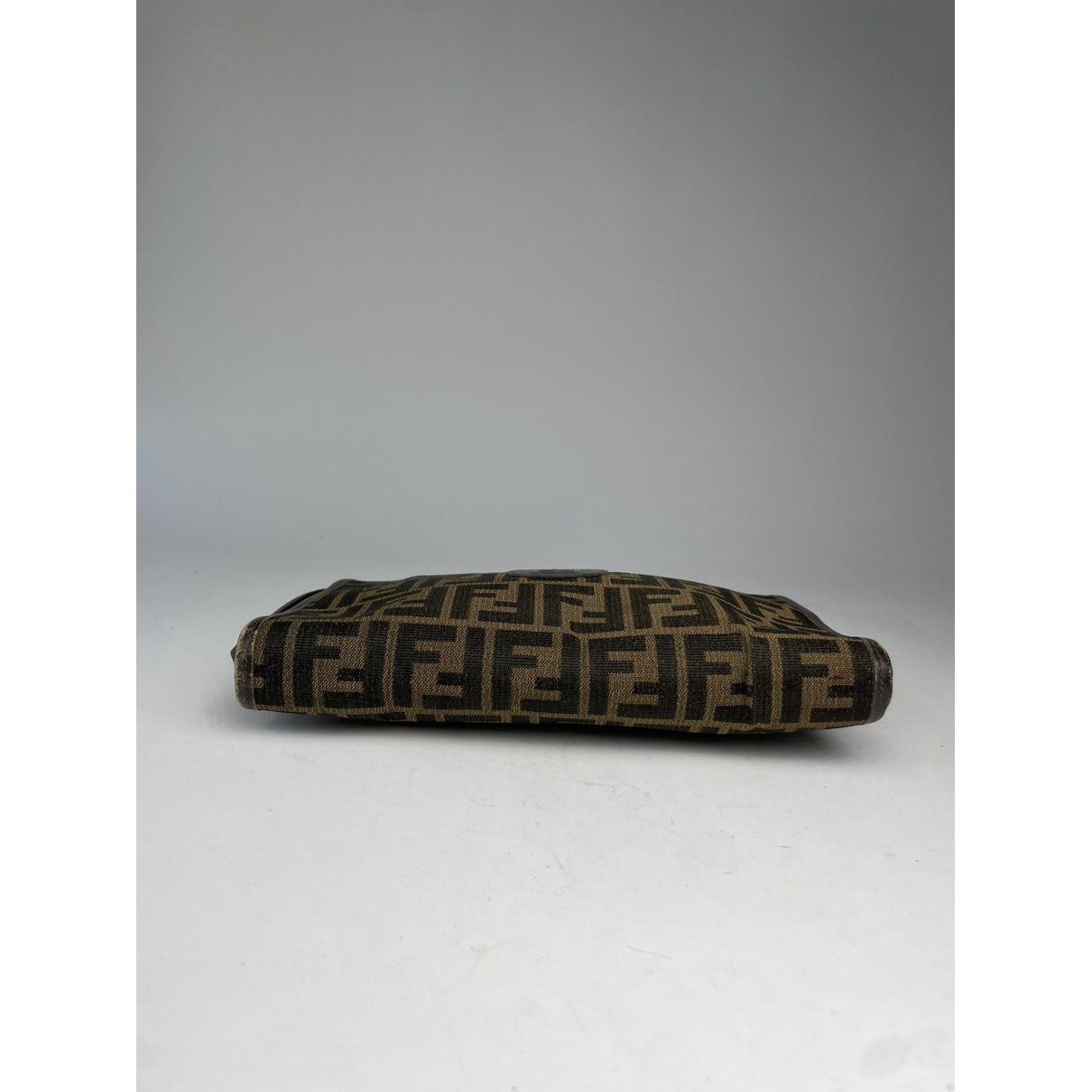 Fendi Baguette Brown Cotton Clutch Bag Size ONE SIZE - 5 Thumbnail