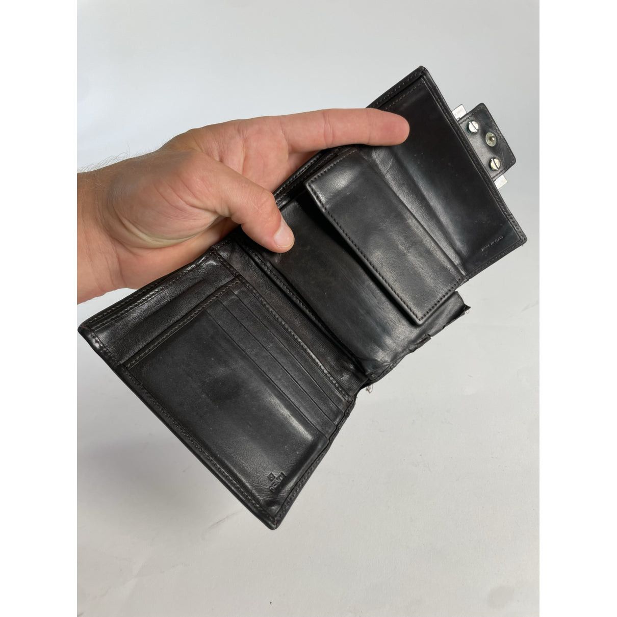 Fendi Baguette Brown Leather Wallet Size ONE SIZE - 4 Thumbnail