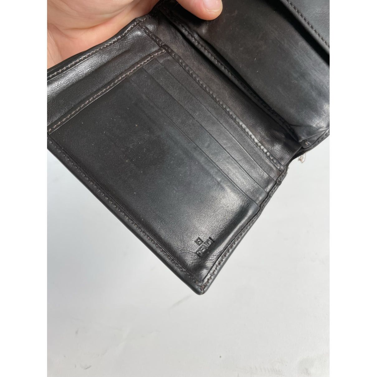 Fendi Baguette Brown Leather Wallet Size ONE SIZE - 5 Thumbnail