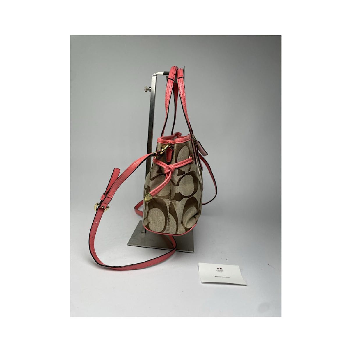 Coach Signature Sufflette Brown Leather Handbag Size ONE SIZE - 4 Thumbnail