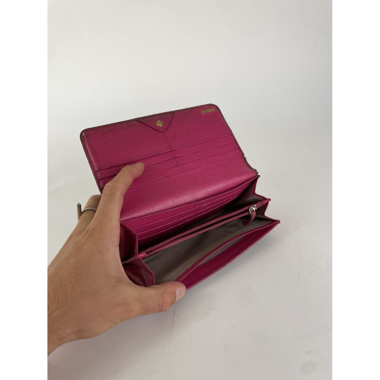 Fendi Baguette Brown Leather Wallet Size ONE SIZE - 5 Thumbnail
