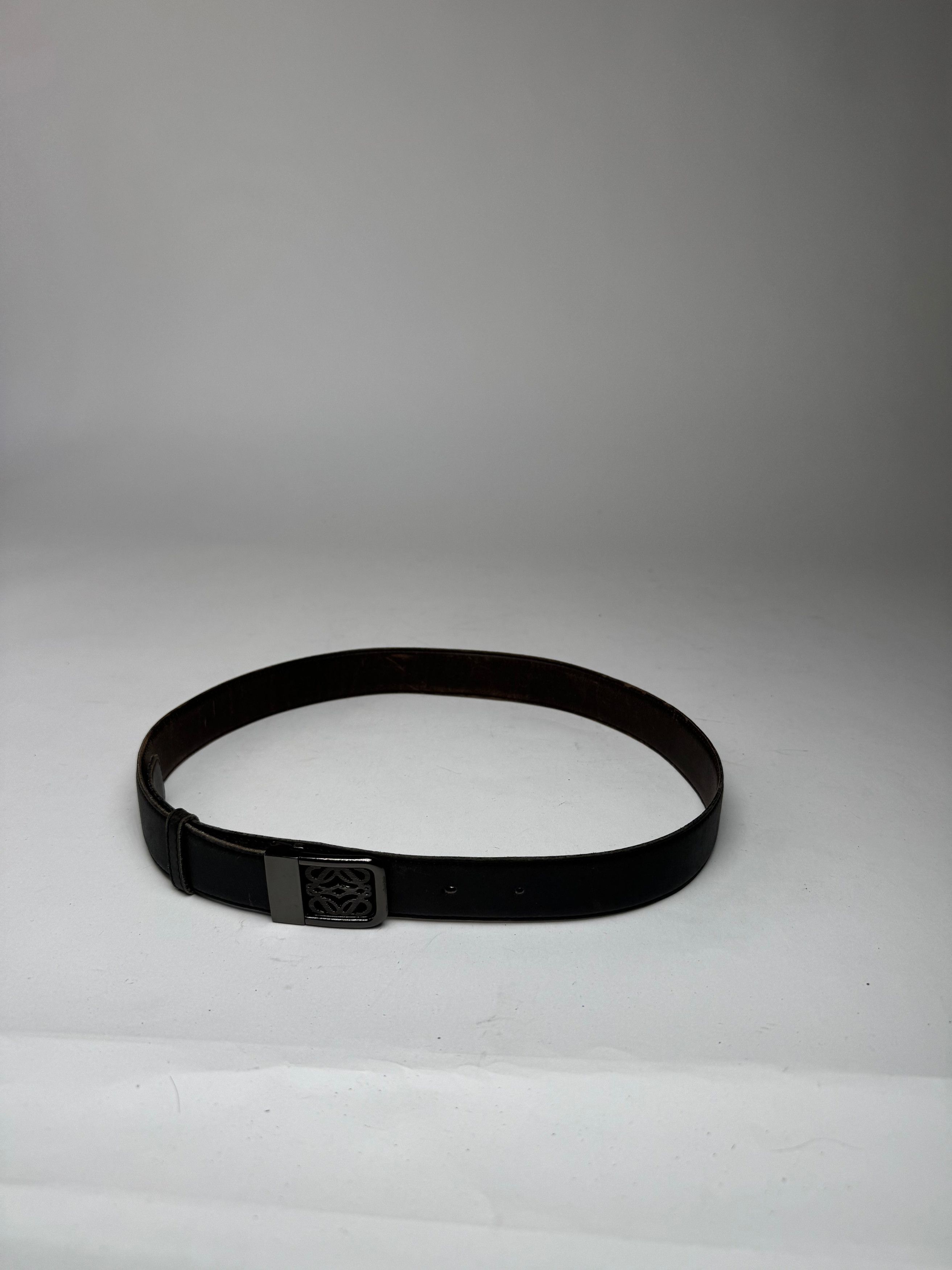 Loewe Vintage Madrid Leather Belt Black Size ONE SIZE - 6 Thumbnail