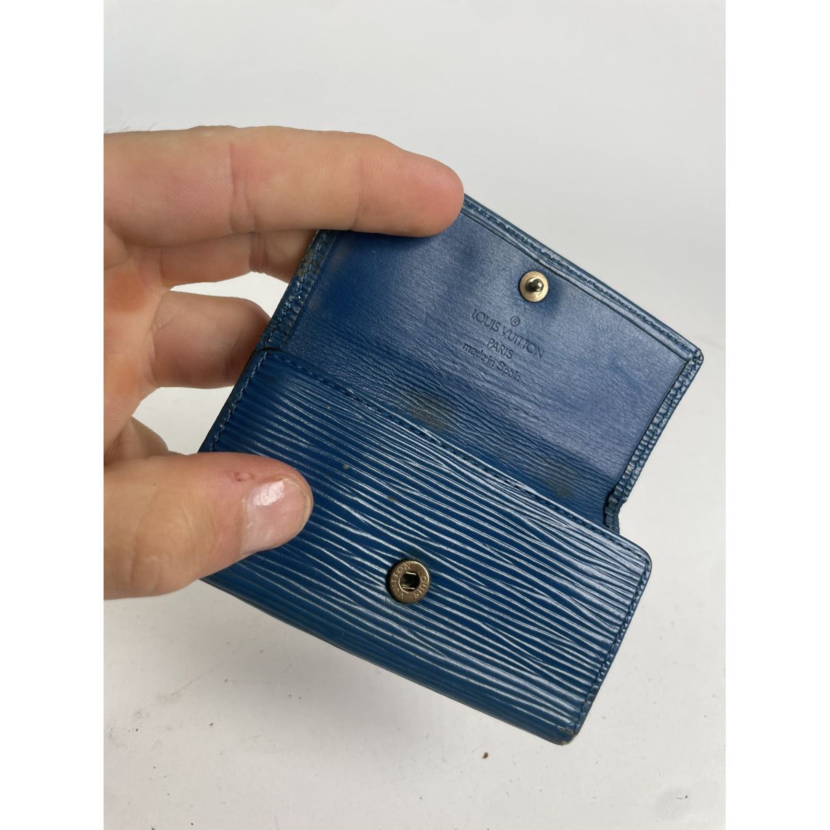 Louis Vuitton Lockme Blue Leather Purse Size ONE SIZE - 3 Thumbnail