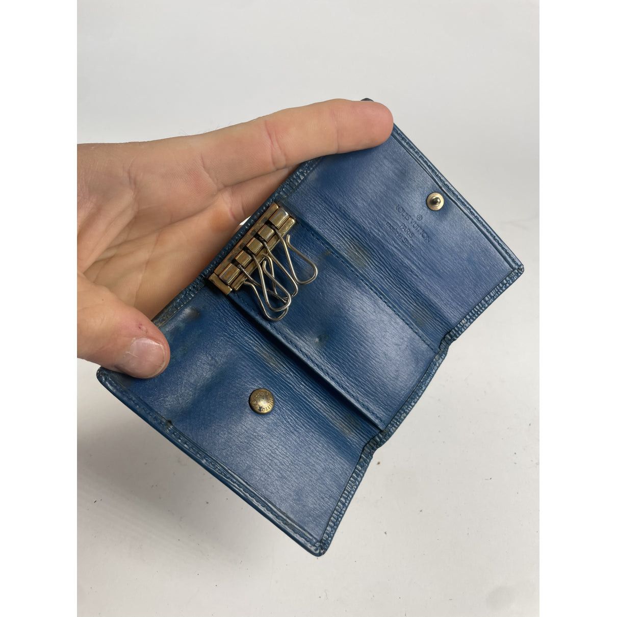 Louis Vuitton Lockme Blue Leather Purse Size ONE SIZE - 4 Thumbnail