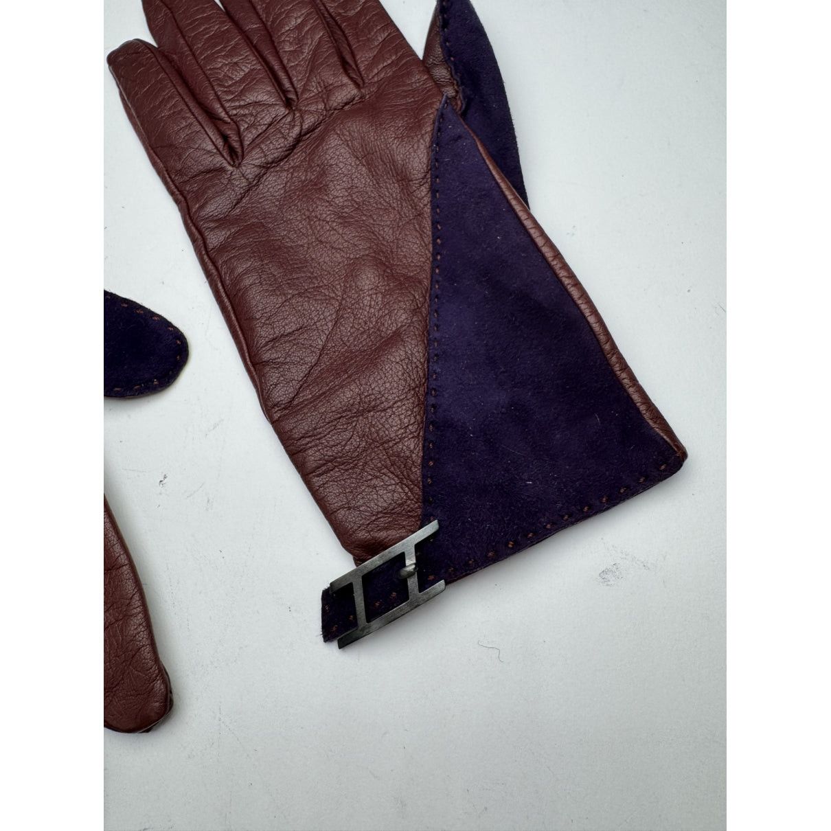 Other Hermès Soya Purple Leather Glove Size ONE SIZE - 3 Thumbnail
