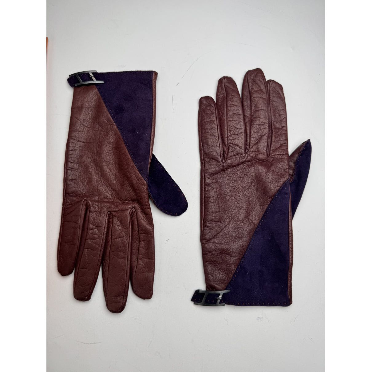 Other Hermès Soya Purple Leather Glove Size ONE SIZE - 4 Thumbnail