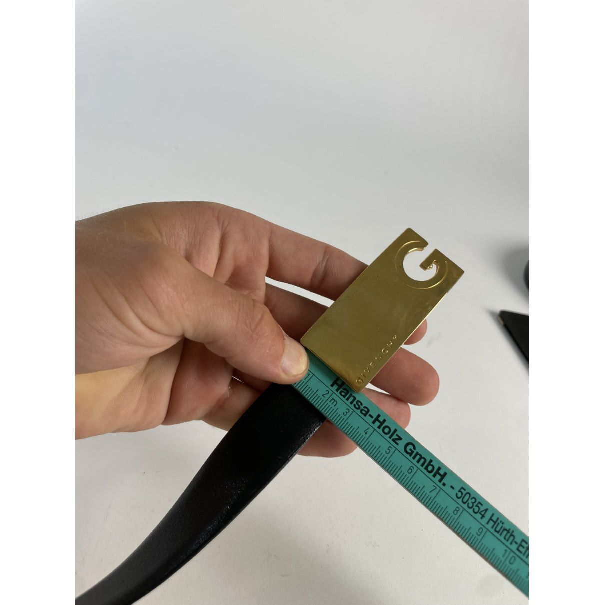 Givenchy Black Leather Belt Size ONE SIZE - 3 Thumbnail