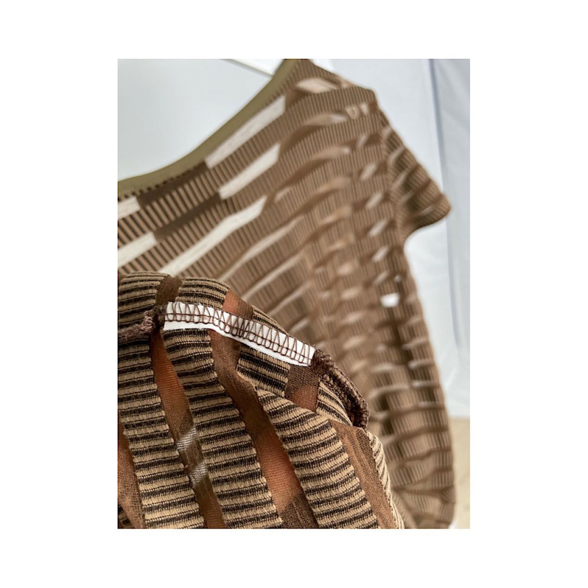 Fendi Brown Polyester Top Size L / US 10 / IT 46 - 4 Thumbnail