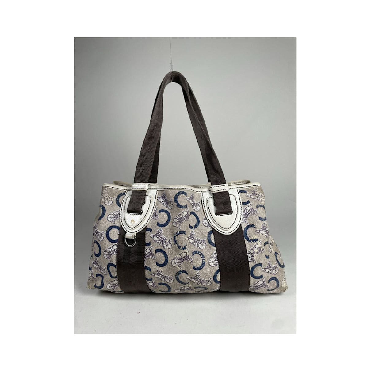 Celine Cabas White Leather Handbag Size ONE SIZE - 4 Thumbnail