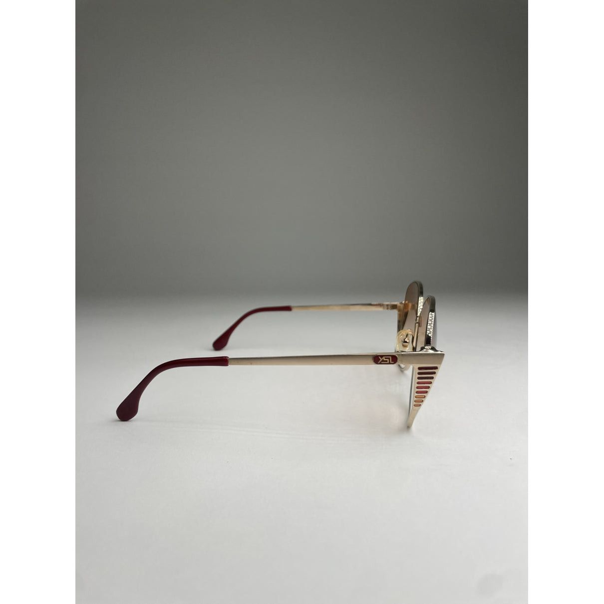 Yves Saint Laurent Gold Metal Sunglasses Size ONE SIZE - 3 Thumbnail