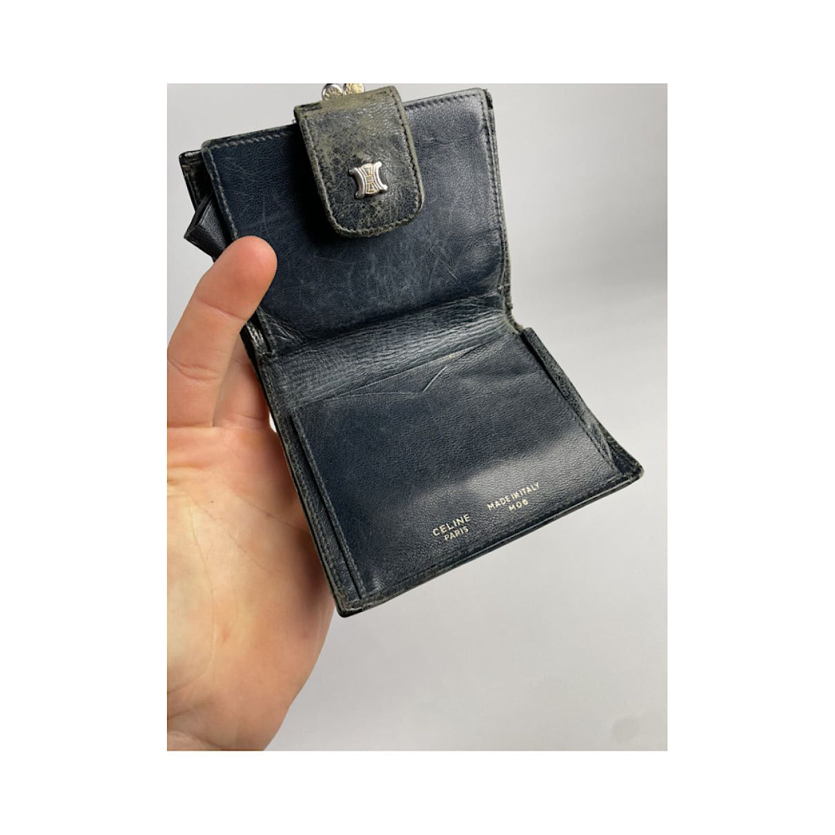 Celine Triomphe Black Leather Wallet Size ONE SIZE - 4 Thumbnail