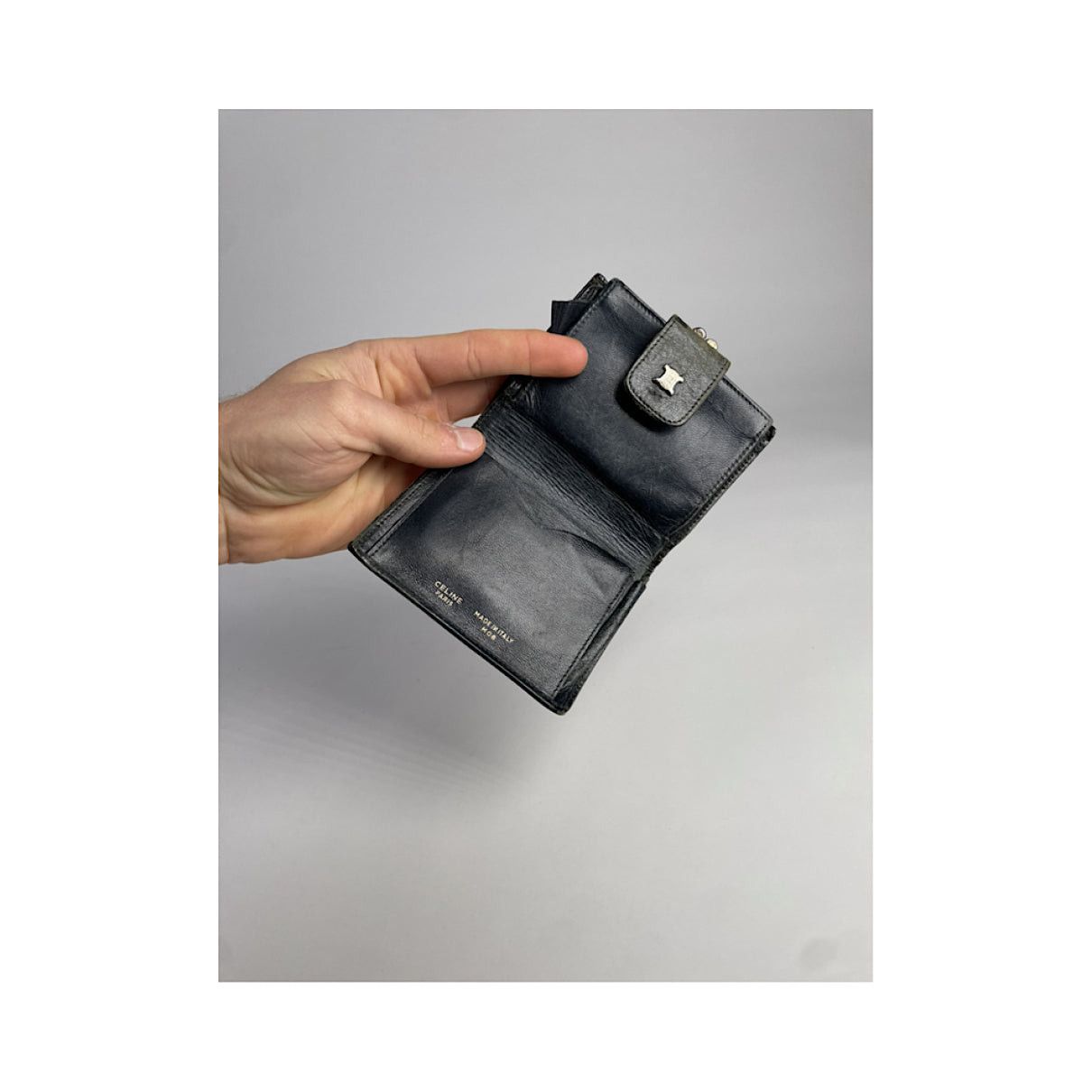 Celine Triomphe Black Leather Wallet Size ONE SIZE - 3 Thumbnail
