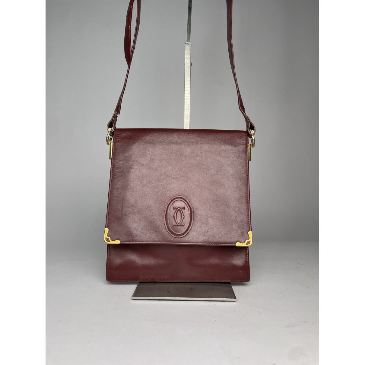 Cartier Trinity Burgundy Leather Handbag Size ONE SIZE - 2 Thumbnail