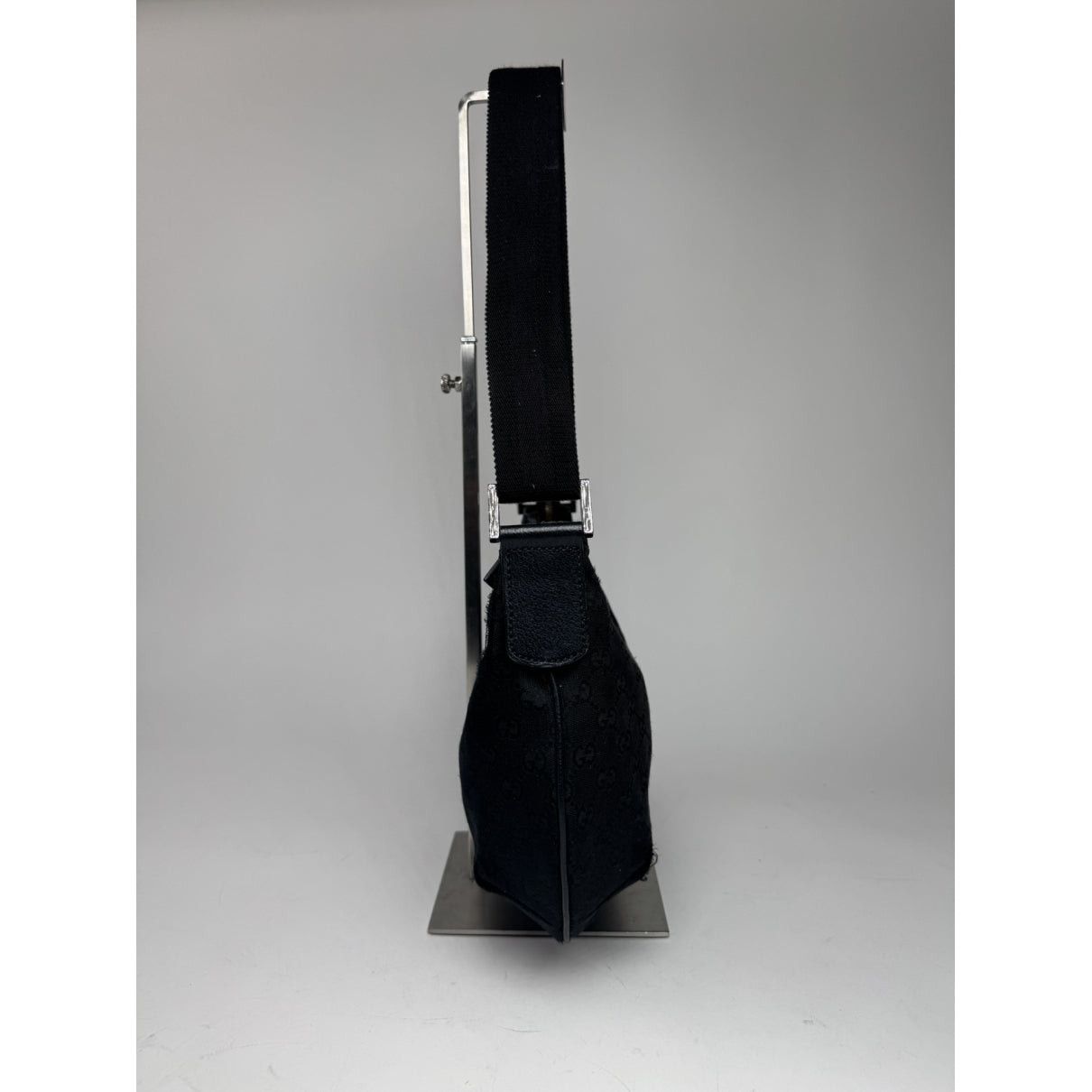 Gucci Jackie Vintage Black Cotton Handbag Size ONE SIZE - 4 Thumbnail