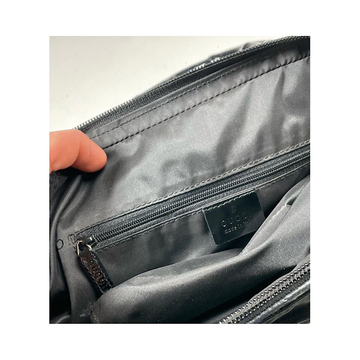Gucci Bamboo Bullet Black Polyester Handbag Size ONE SIZE - 3 Thumbnail