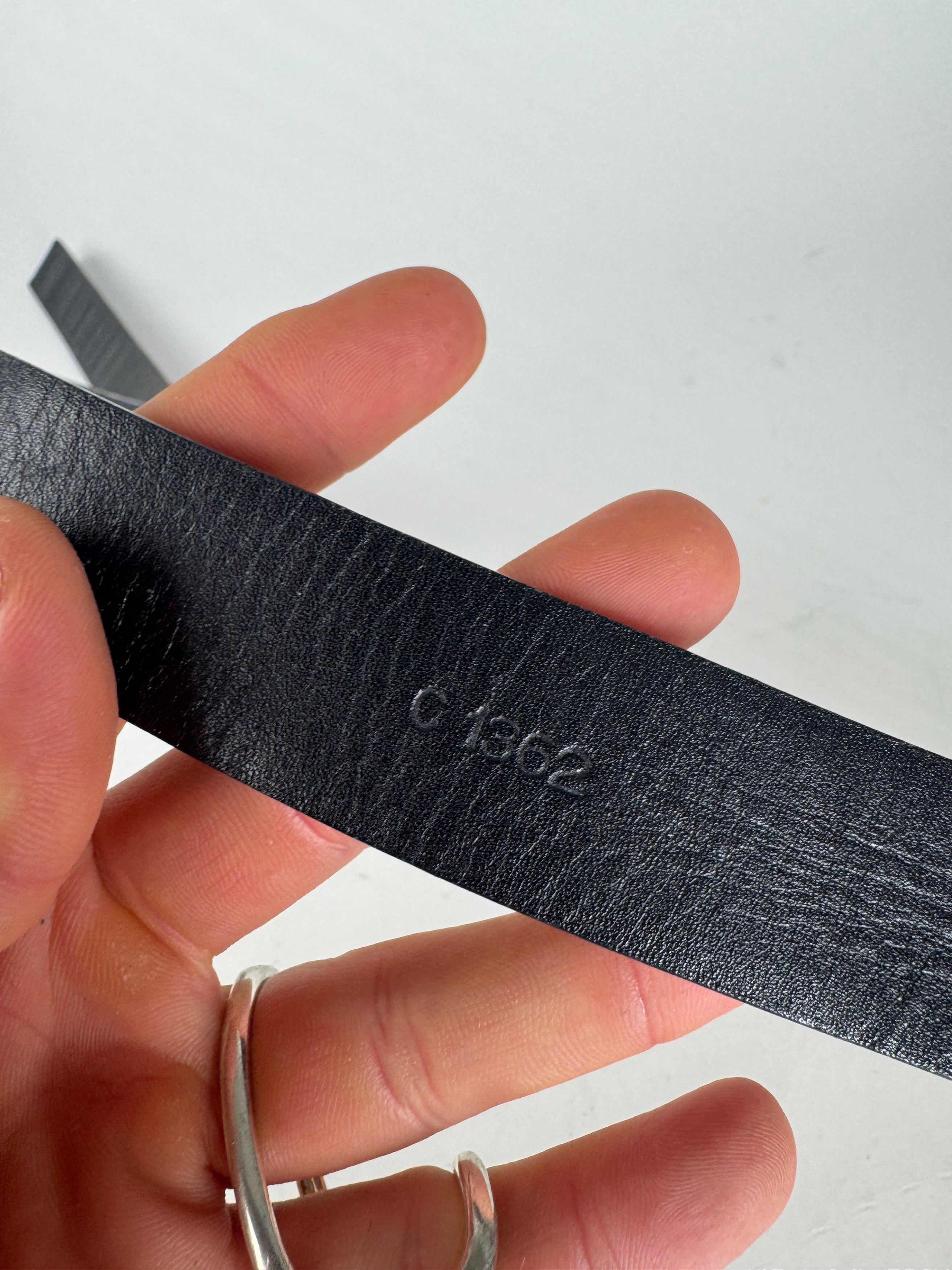 Prada Vintage Leather Belt Black Size ONE SIZE - 10 Thumbnail